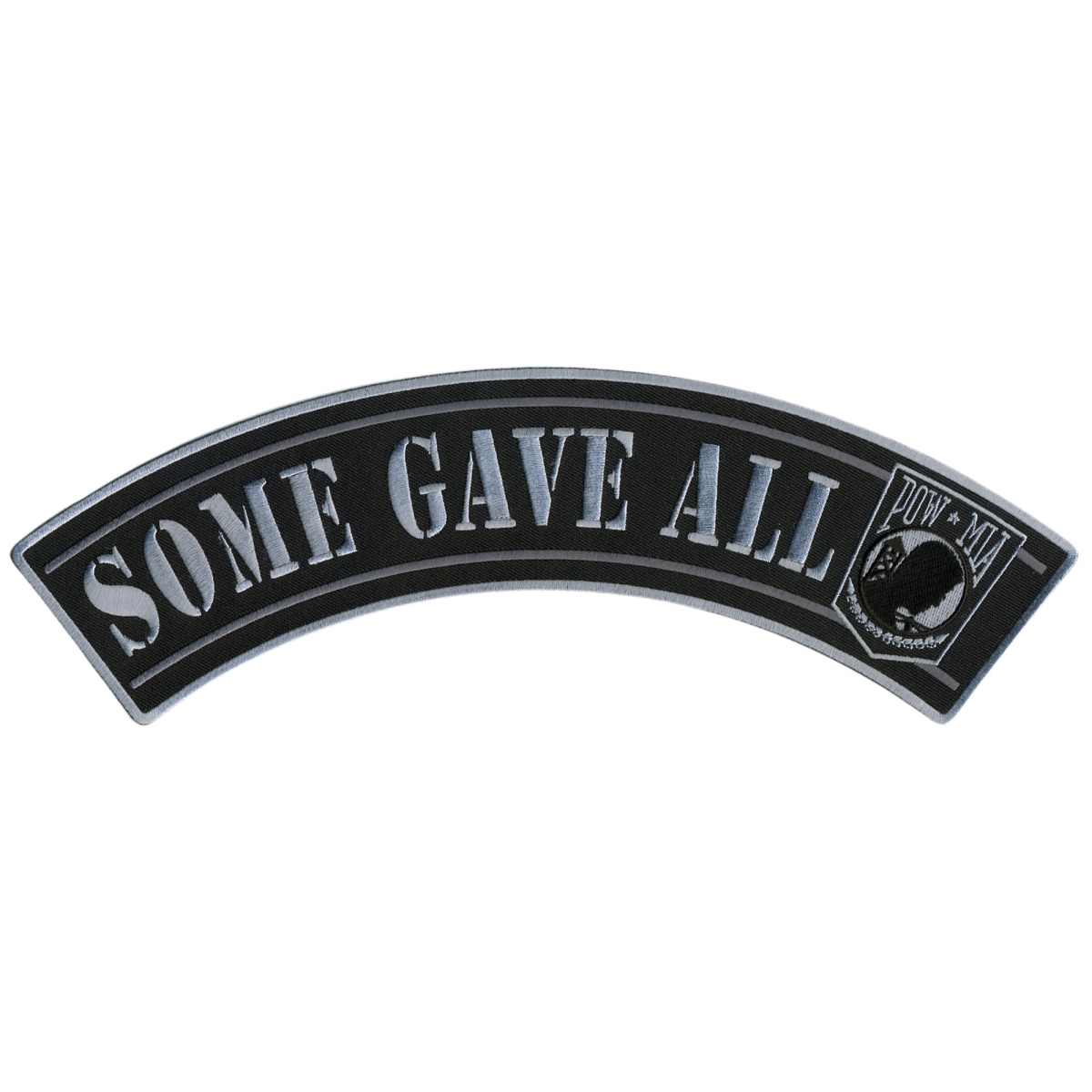 PPM4153 12 x 3 in. Some Gave All Top Rocker Patch - Multi Color