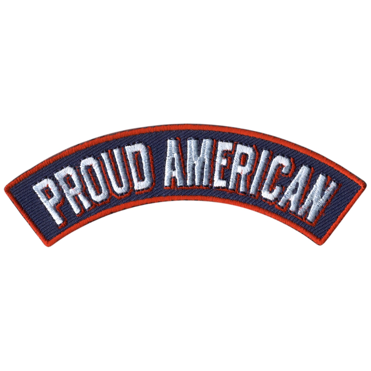 PPM4180 4 x 1 in. Proud American Top Rocker Patch - Multi Color