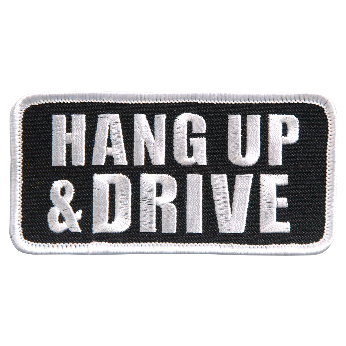 PPL9402 4 x 2 in. Hang Up & Drive Embroidered Patch - Multi Color