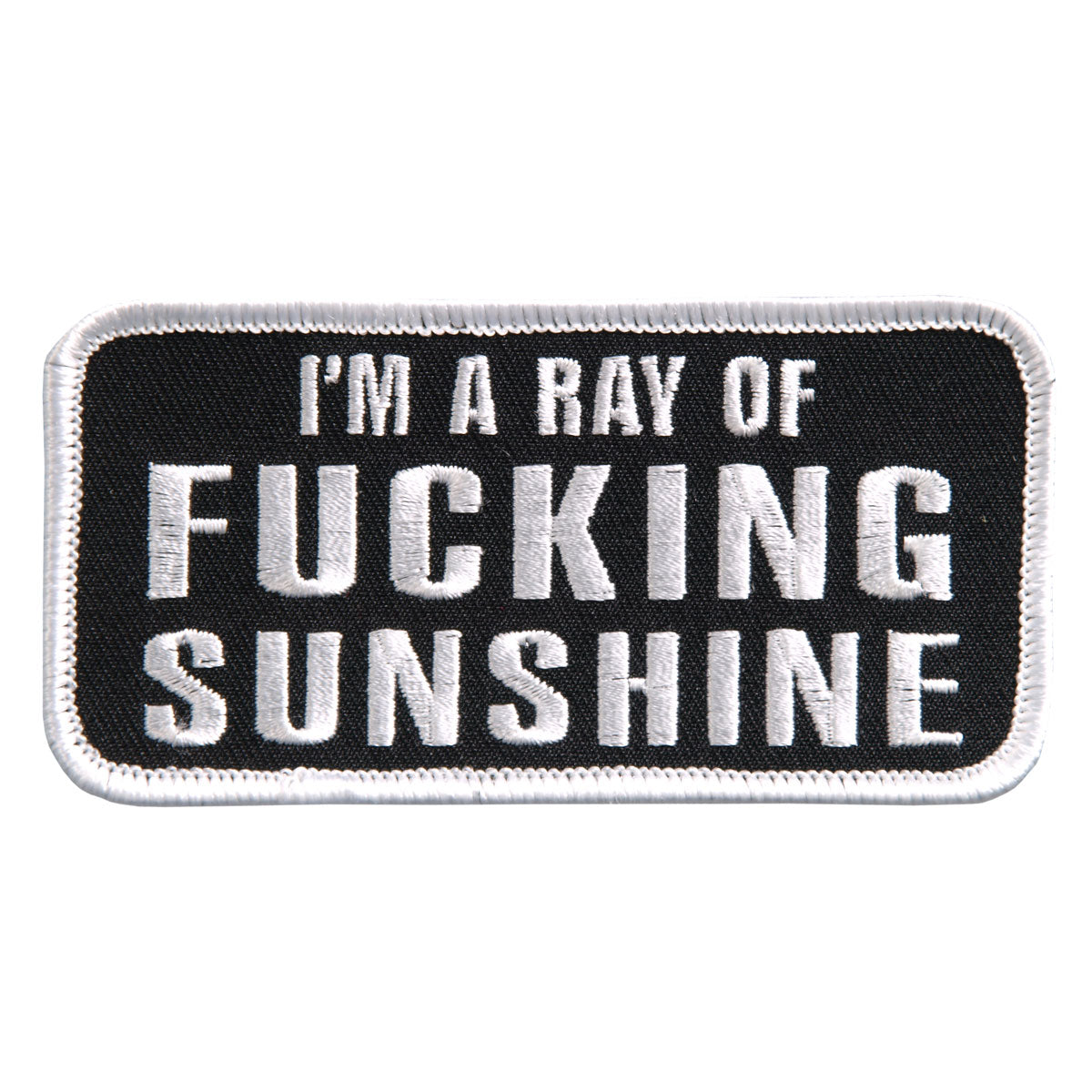 PPL9404 4 x 2 in. Im A Ray of Sunshine Embroidered Patch - Multi Color