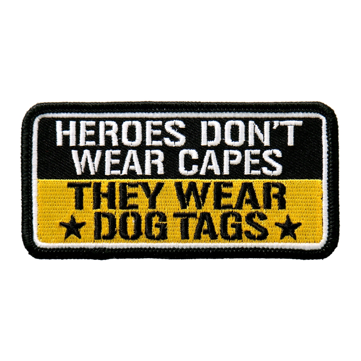 PPL9496 4 x 2 in. Heroes Dont Wear Capes Patch - Multi Color