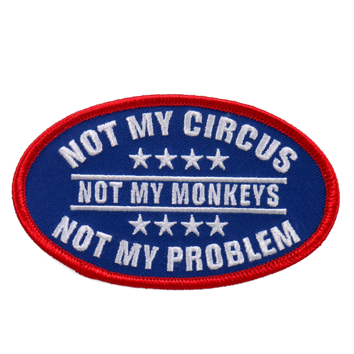PPL9641 4 x 3 in. Not My Circus Patch - Multi Color