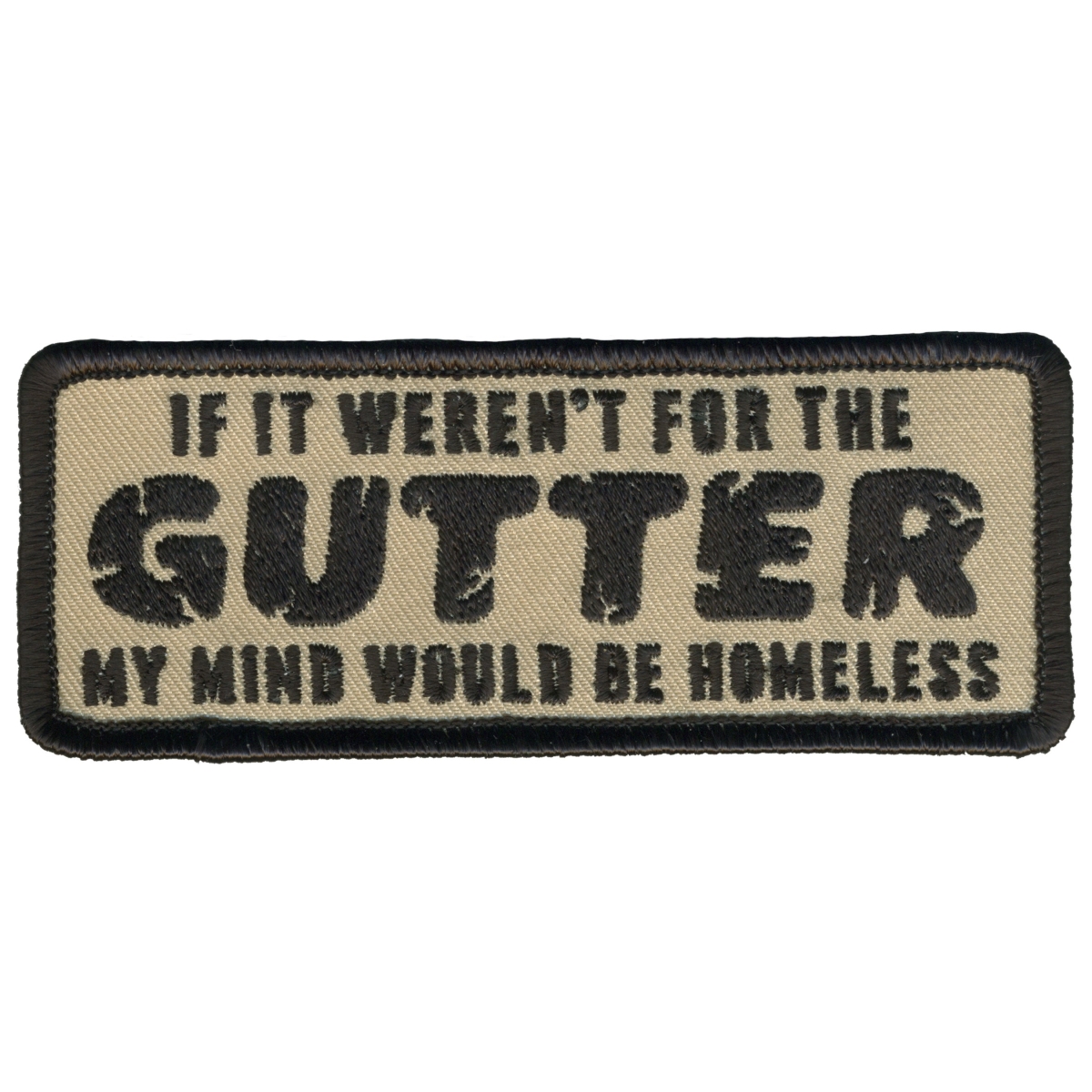 PPL9787 4 x 2 in. My Mind Would Be Homeless Patch - Multi Color