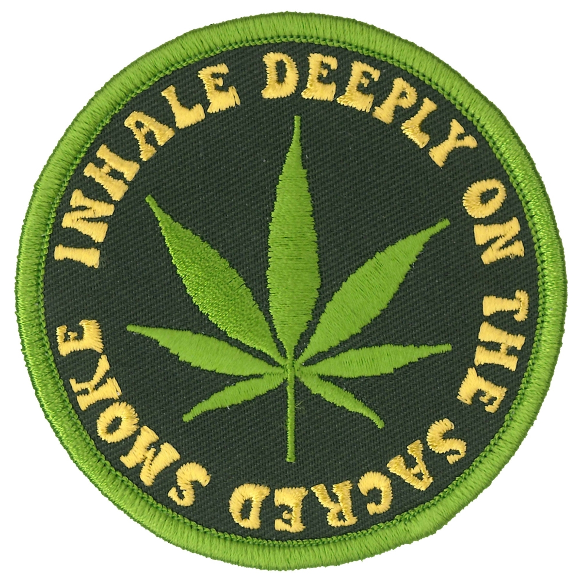PPL9837 3 x 3 in. Inhale Deeply Patch - Multi Color