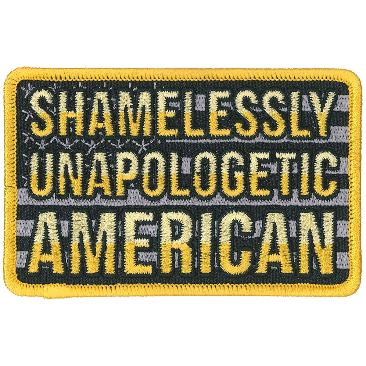 PPL9851 4 x 3 in. Unapologetic Flag Patch - Multi Color