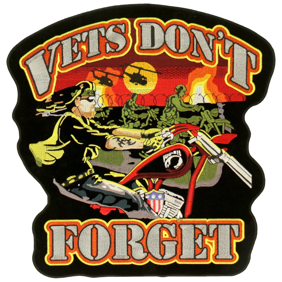 Picture of Hot Leathers PPA2769 14 x 15 in. Vets Dont Forget Patch - Multi Color