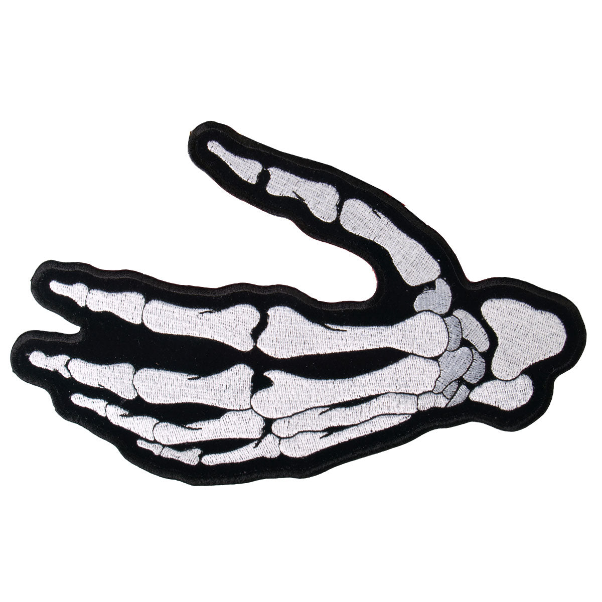 PPA5252 4 x 3 in. Skeleton Left Hand Patch - Multi Color
