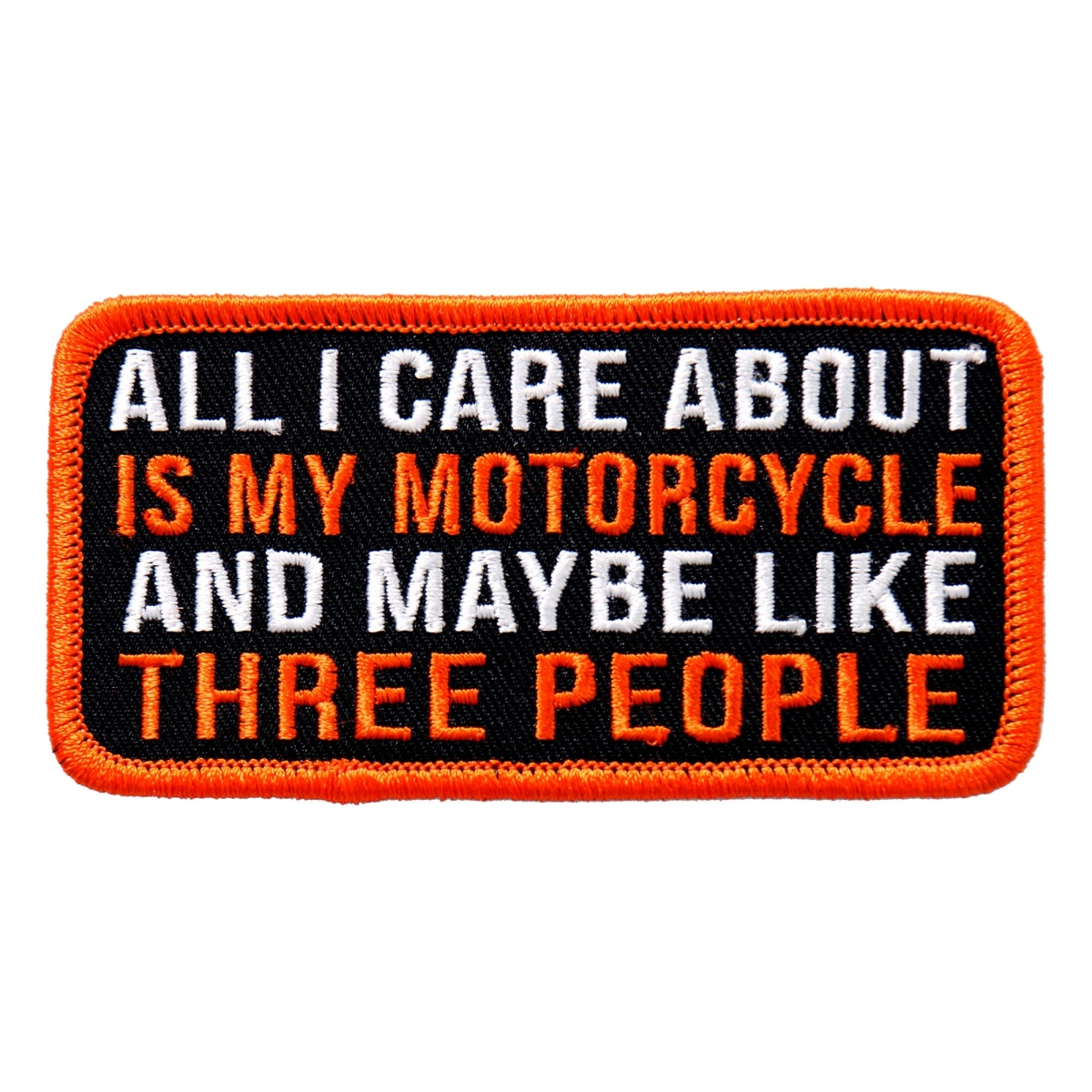 PPL9494 4 x 2 in. All I Care About Patch - Multi Color