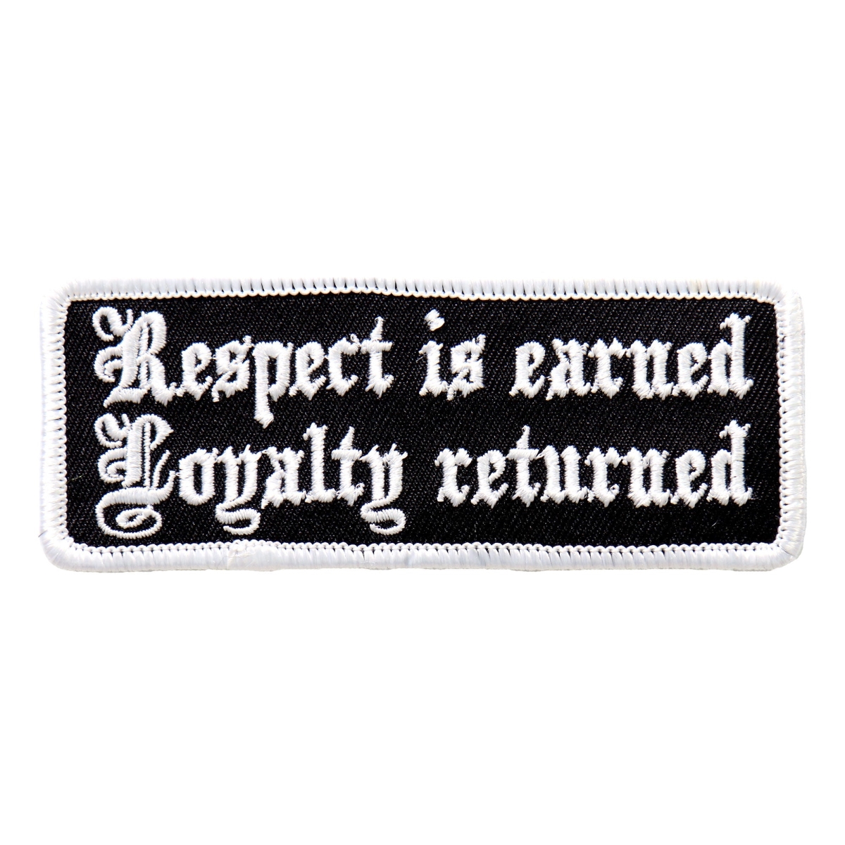 PPL9498 4 x 1 in. Respect is Earned Patch - Multi Color