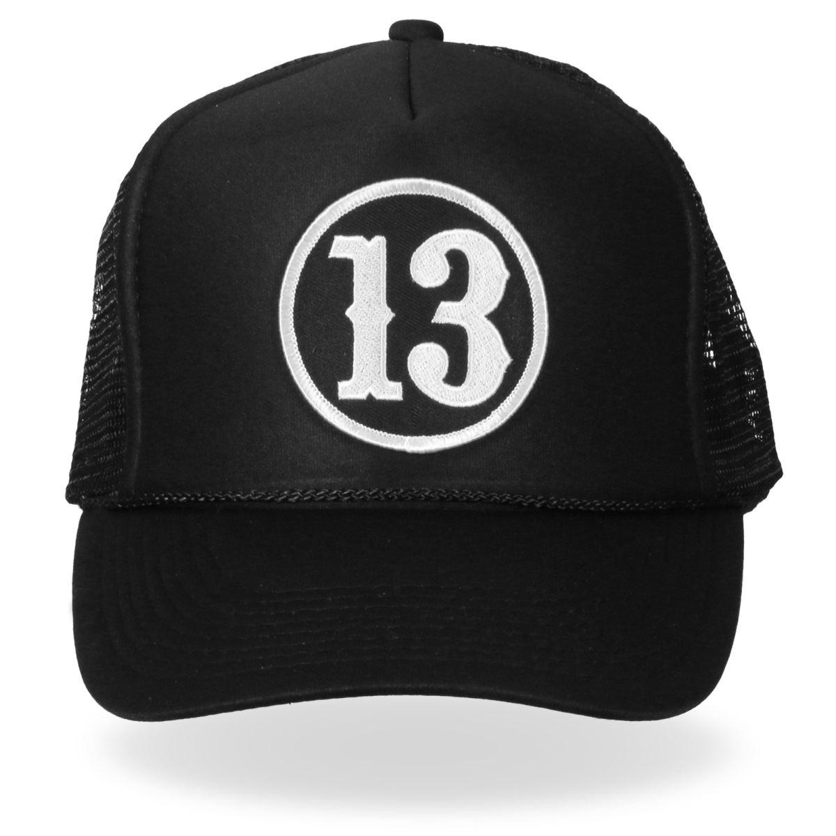 GSH1003 13 Trucker Hat - Black - Adjustable Size