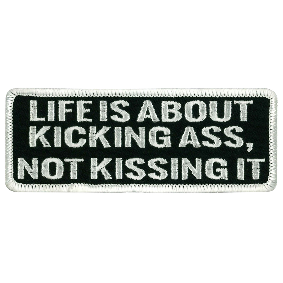 PPL9472 4 x 2 in. Kicking Ass Patch - Multi Color