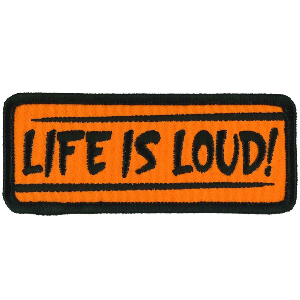 PPL9993 4 x 2 in. Life is Loud Patch - Multi Color