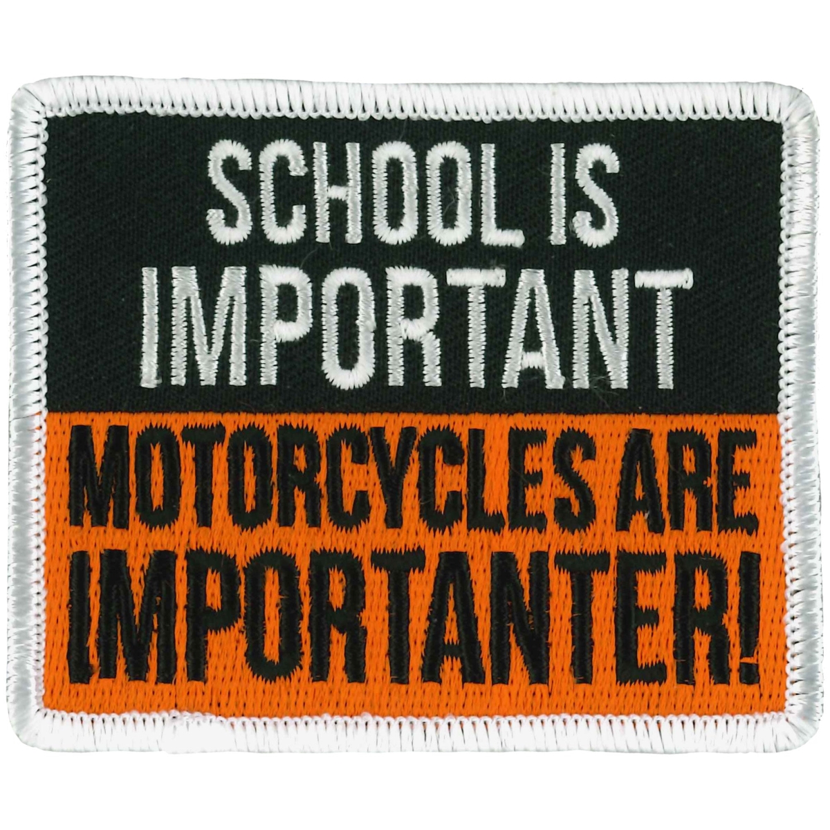 PPL9999 3 x 3 in. School is Important Patch - Multi Color