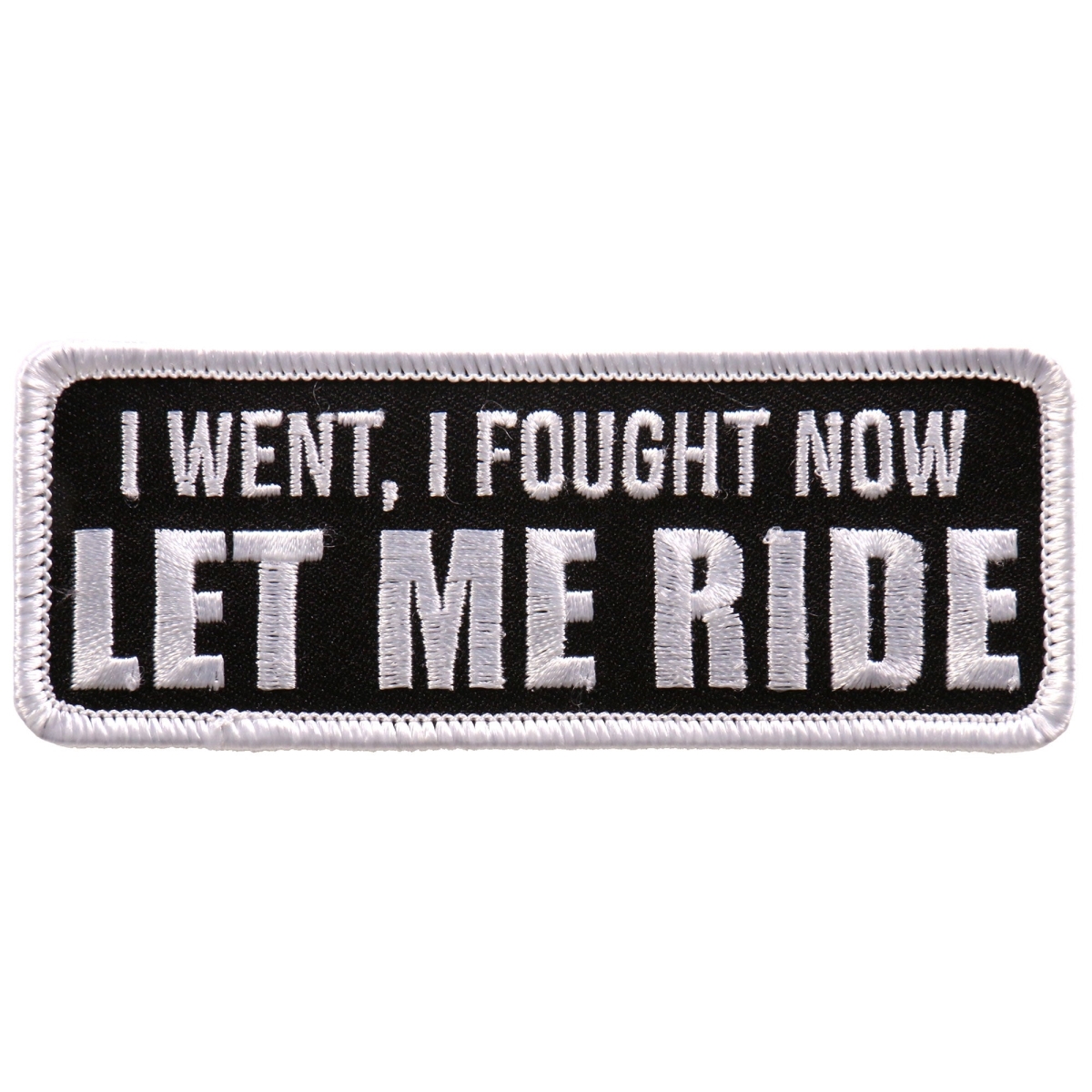 PPL9741 4 x 2 in. Let Me Ride Patch - Multi Color