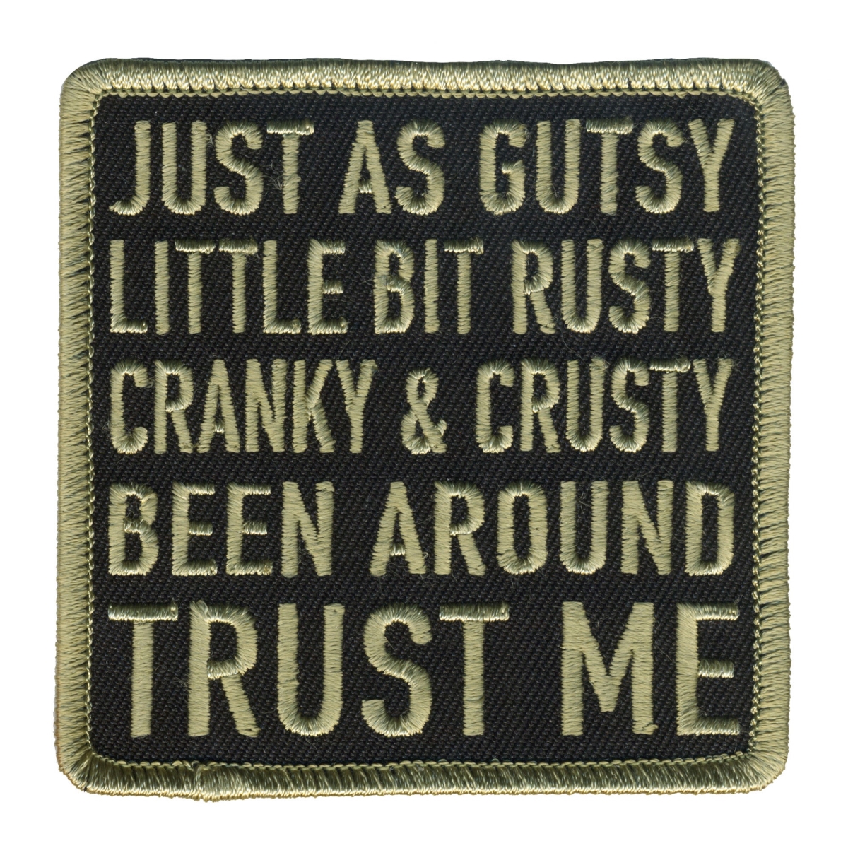 PPL9774 3 x 3 in. Just As Gutsy Patch - Multi Color