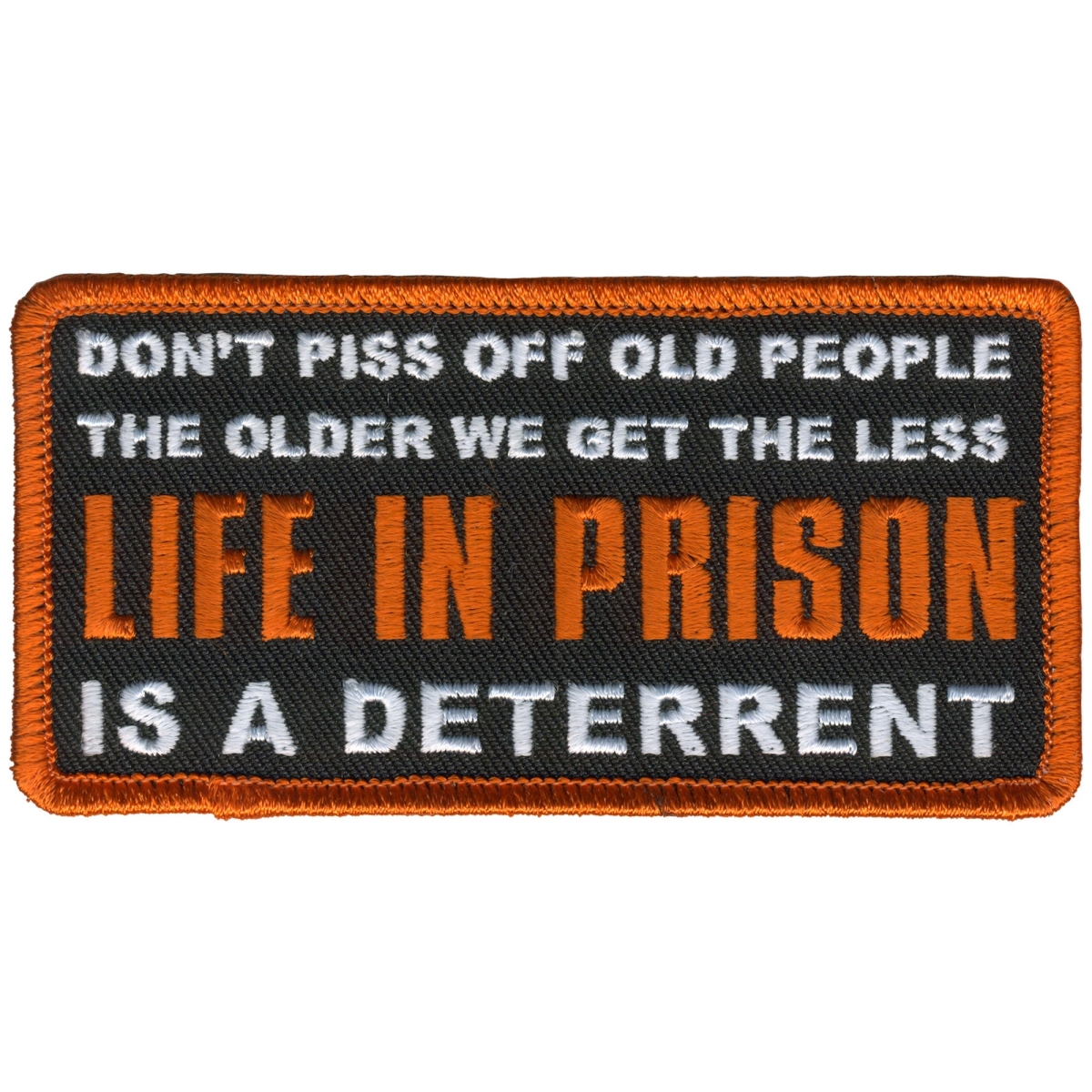 PPL9790 4 x 2 in. Do Not Piss Off Old People Patch - Multi Color