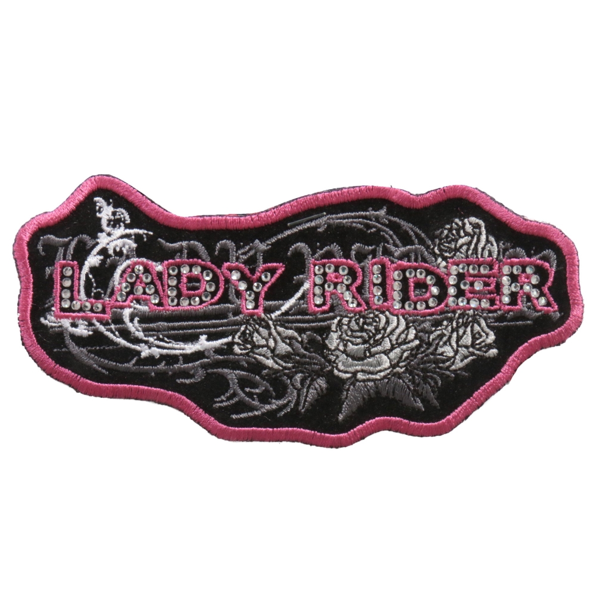 PPA4223 5 x 2 in. Lady Rider Roses Patch - Multi Color