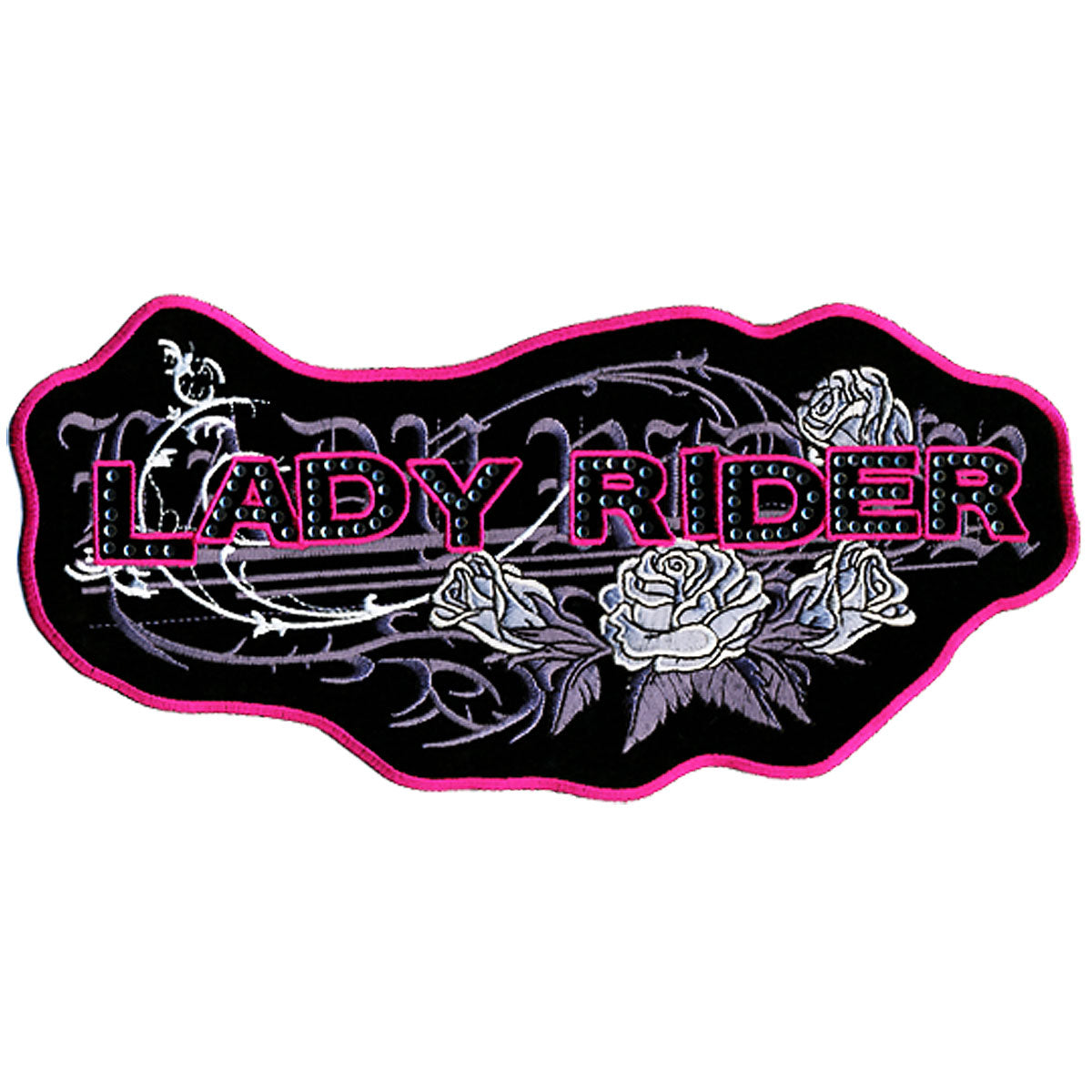 PPA4227 10 x 5 in. Lady Rider Roses Patch - Multi Color