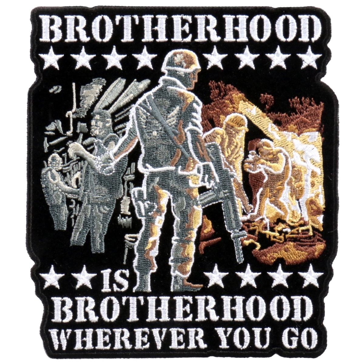 PPA5704 5 x 6 in. Brotherhood Wherever You Go Patch
