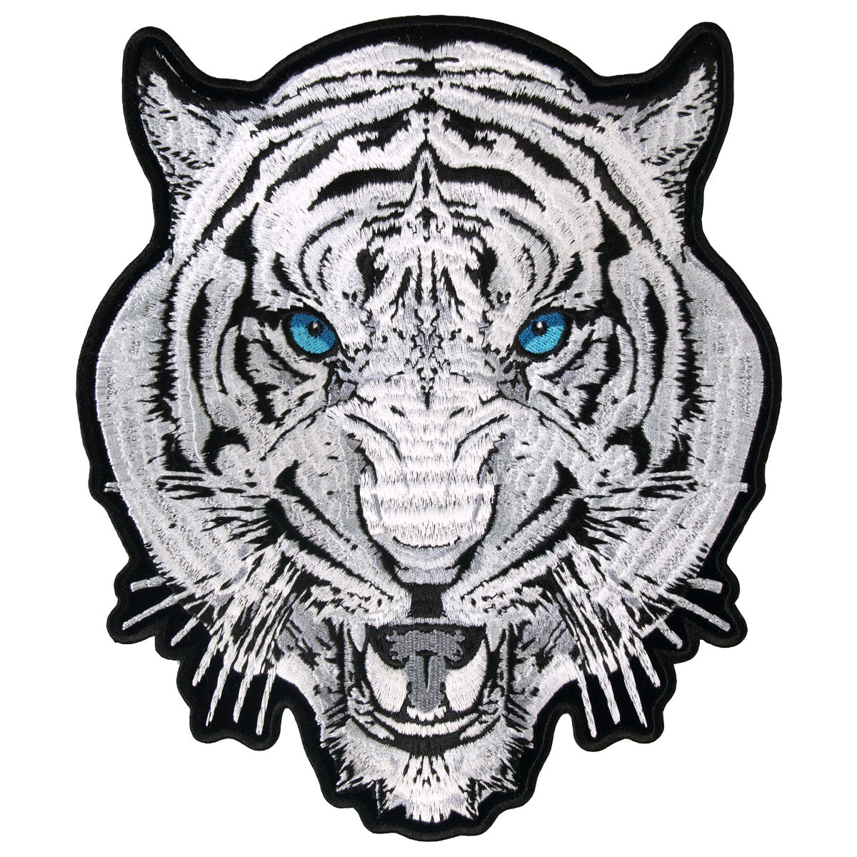 PPA6917 8 x 9 in. Tiger Patch - White
