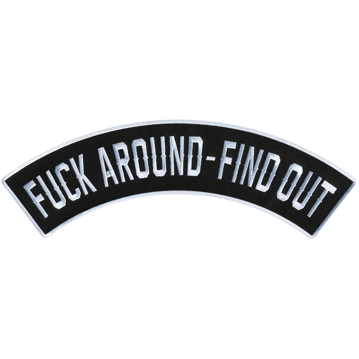 PPM4167 12 x 3 in. F Around Find Out Top Rocker Patch - Multi Color