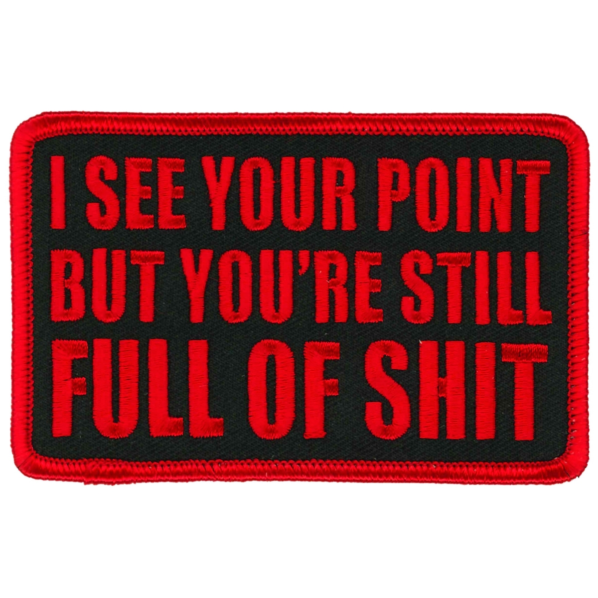 PPL9972 4 x 3 in. I See Your Point Patch - Multi Color