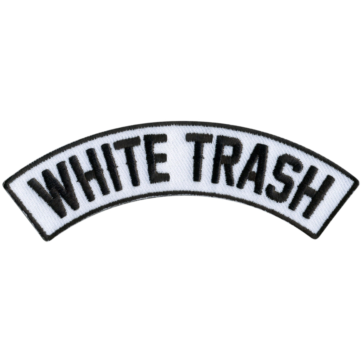 PPM4210 4 x 1 in. White Trash Top Rocker Patch - Multi Color