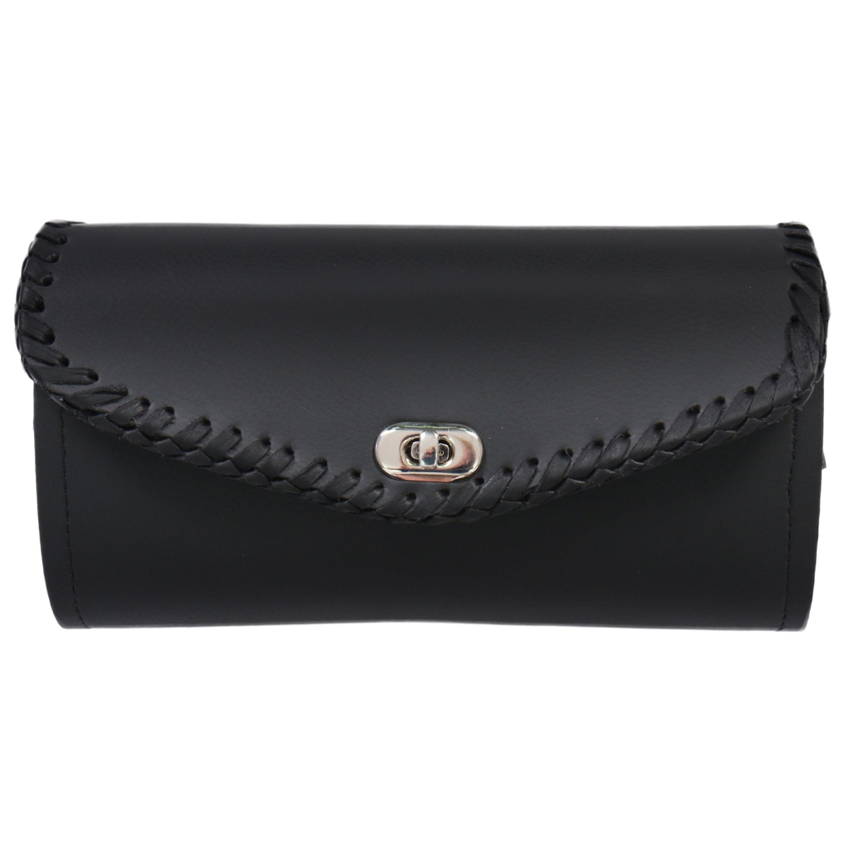 Picture of Hot Leathers wda1003 10 x 5 x 3 in. PVC Medium Windshield Bag with Laced Detail - Braided