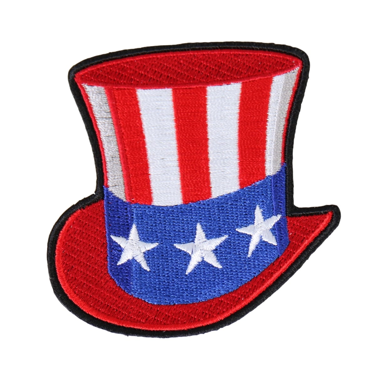 PPA8250 3 x 3 in. Uncle Sam Hat Patch - Multi Color
