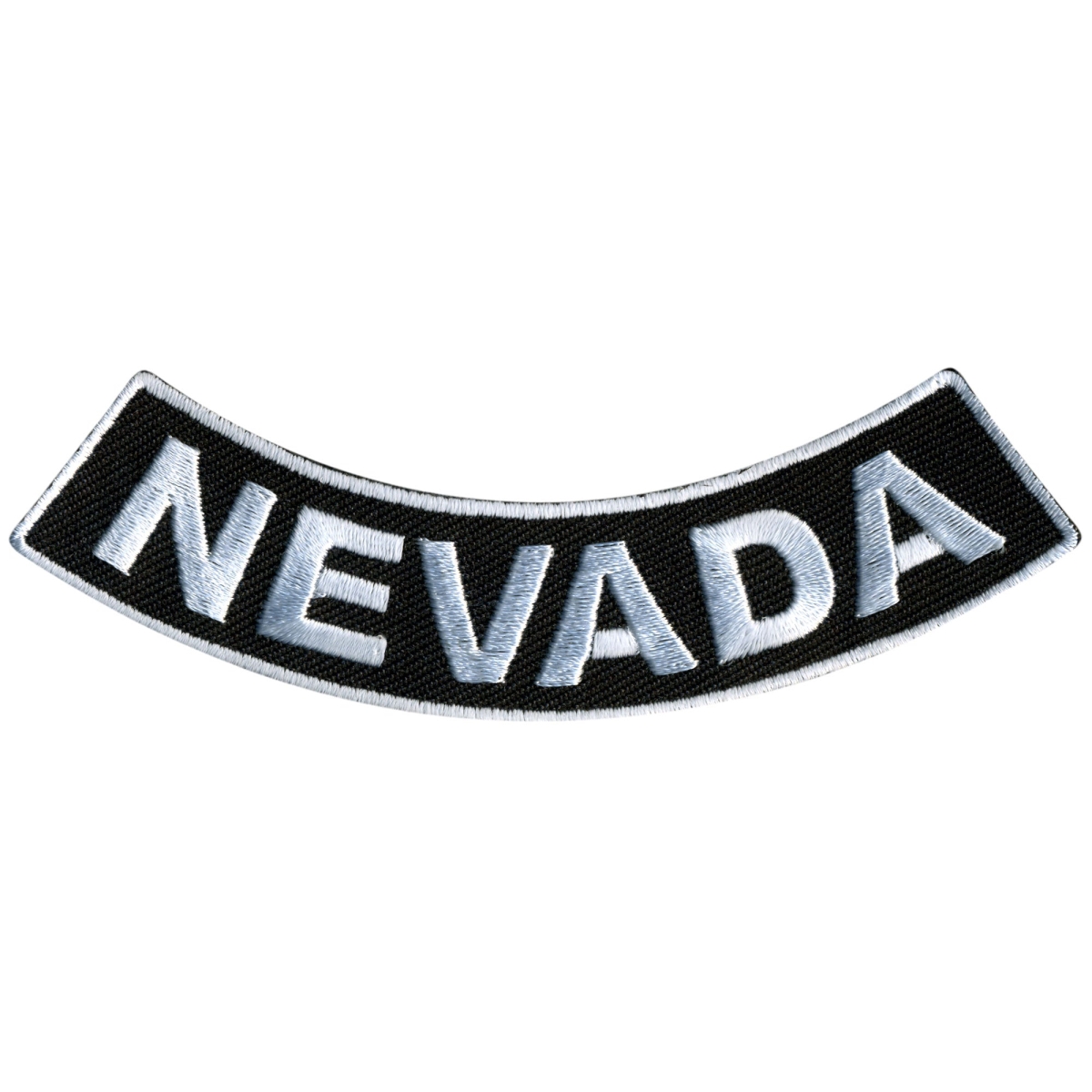 PPM5056 4 x 1 in. Nevada Bottom Rocker Patch - Black & White