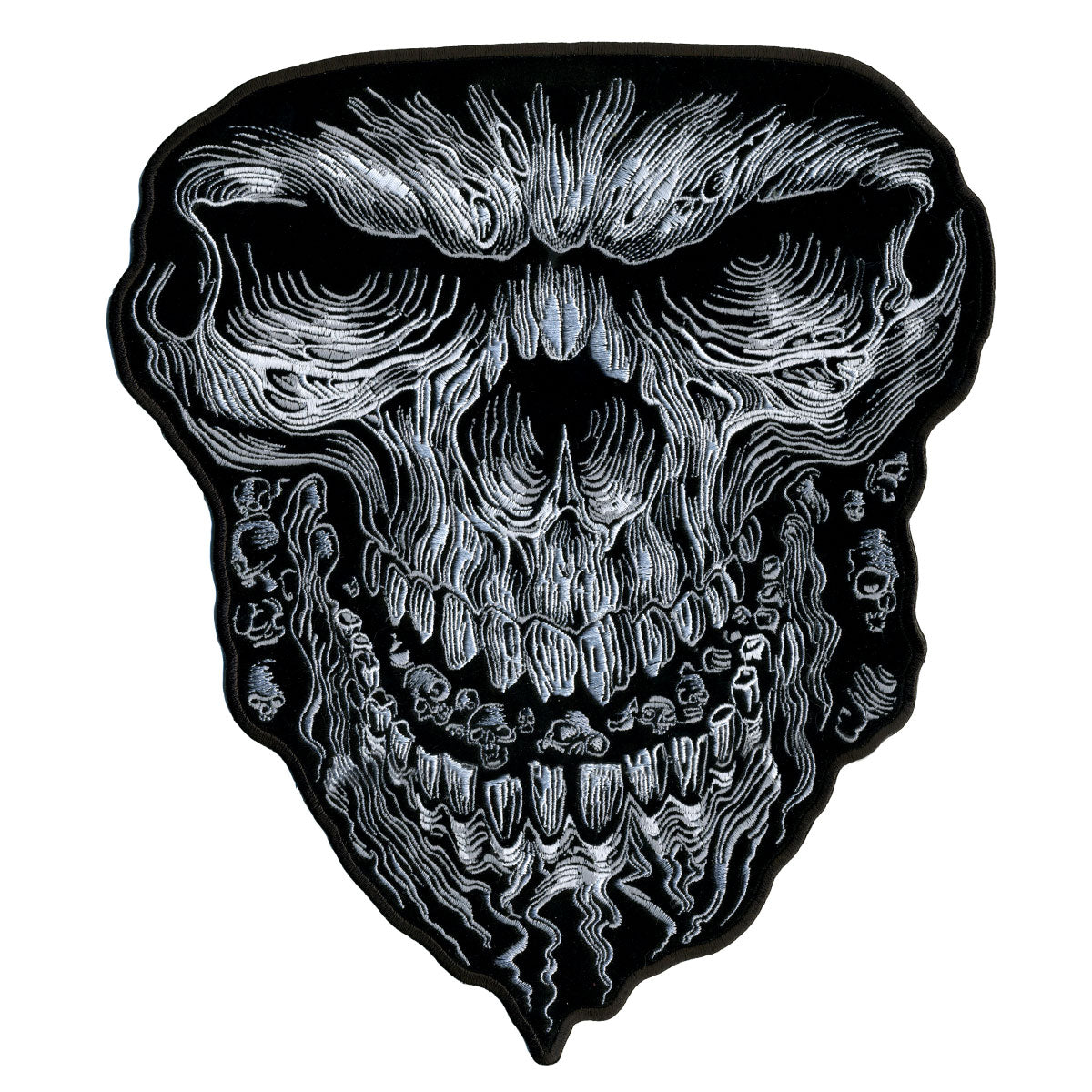 PPA7119 10 x 11 in. Giant Skull Patch - Multi Color