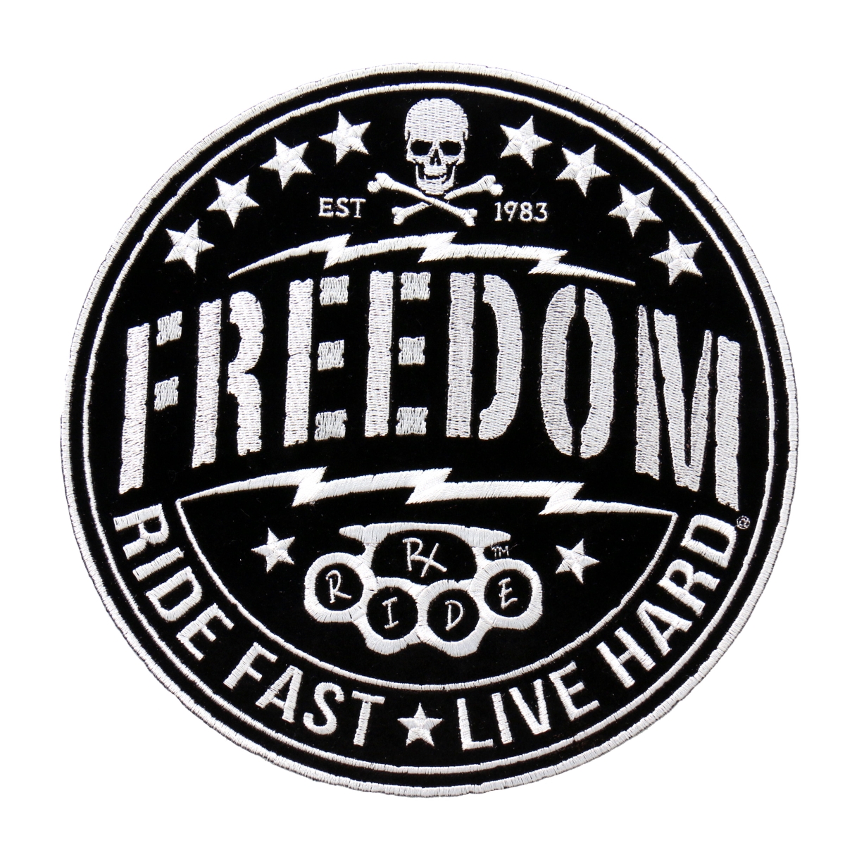 PPA8790 4 x 4 in. Freedom Ride Fast Live Hard Patch - Multi Color