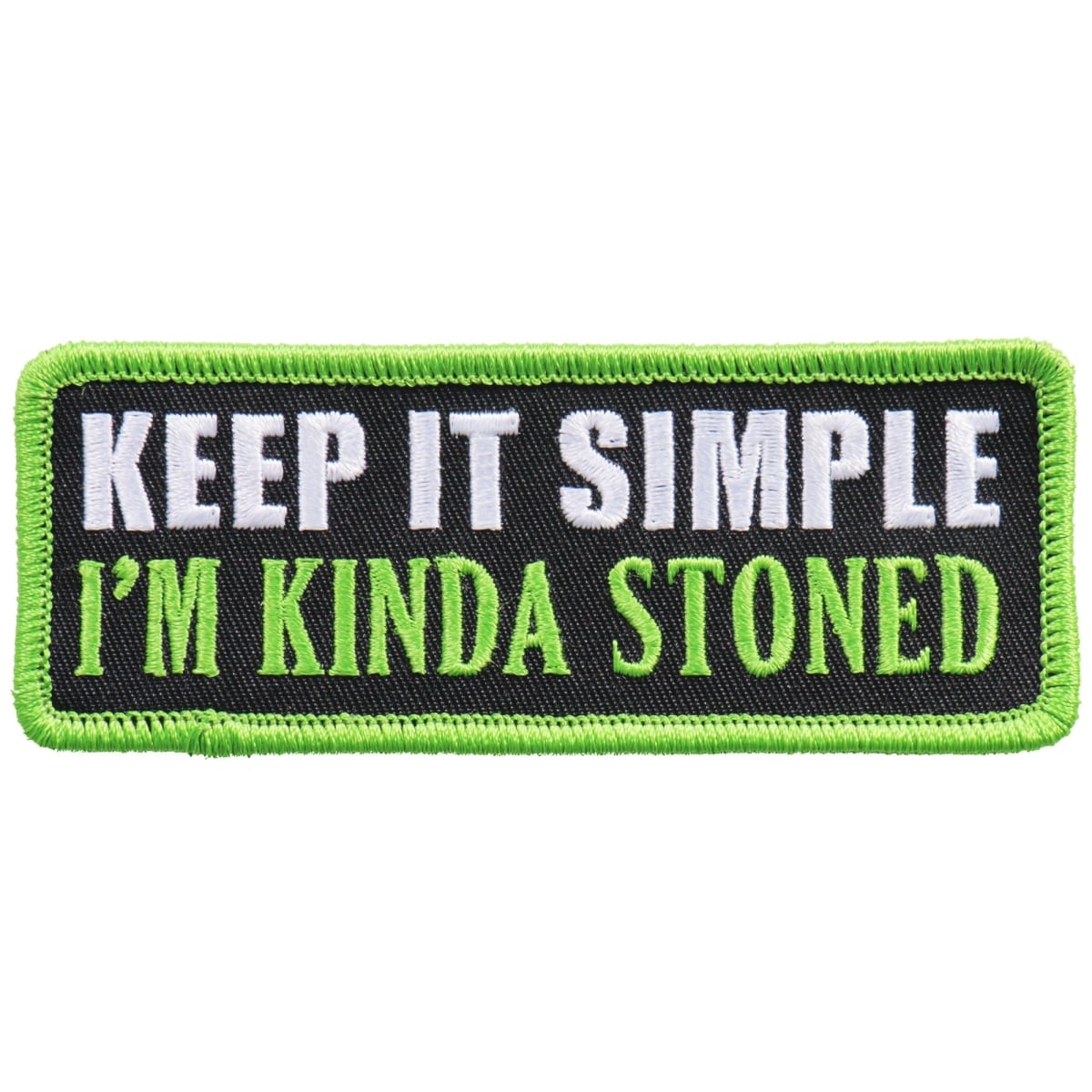 PPL9755 4 x 2 in. Im Kinda Stoned Patch - Multi Color