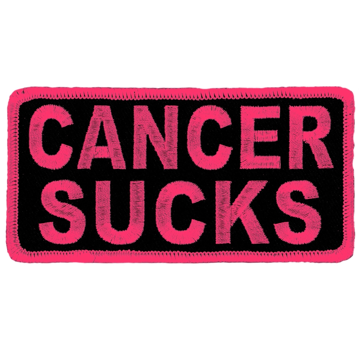 PPL9814 4 x 2 in. Cancer Sucks Patch - Pink