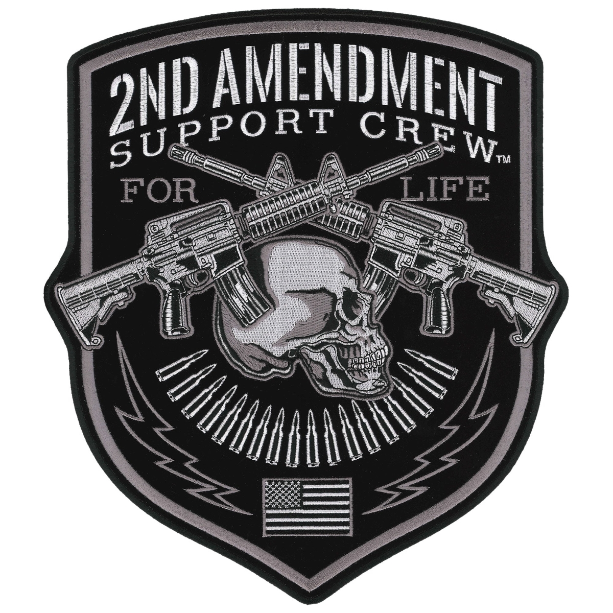PPQ1169 10.25 x 12 in. Support Shield Patch - Multi Color