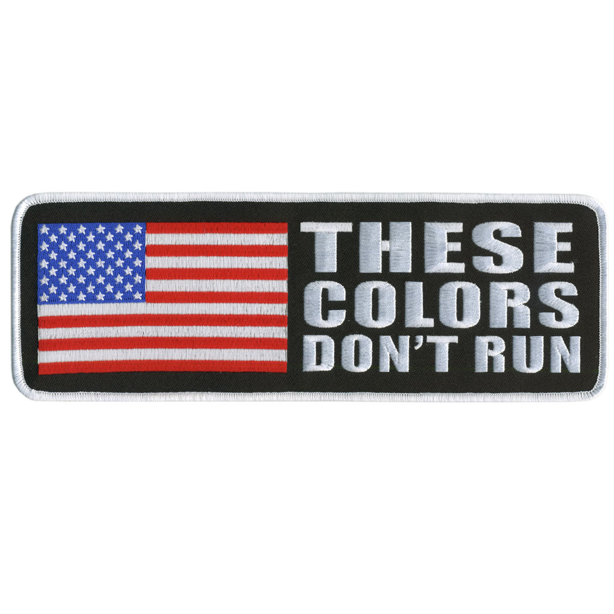PPV1040 4 x 2 in. These Colors Dont Run Hook & Loop Patch - Multi Color