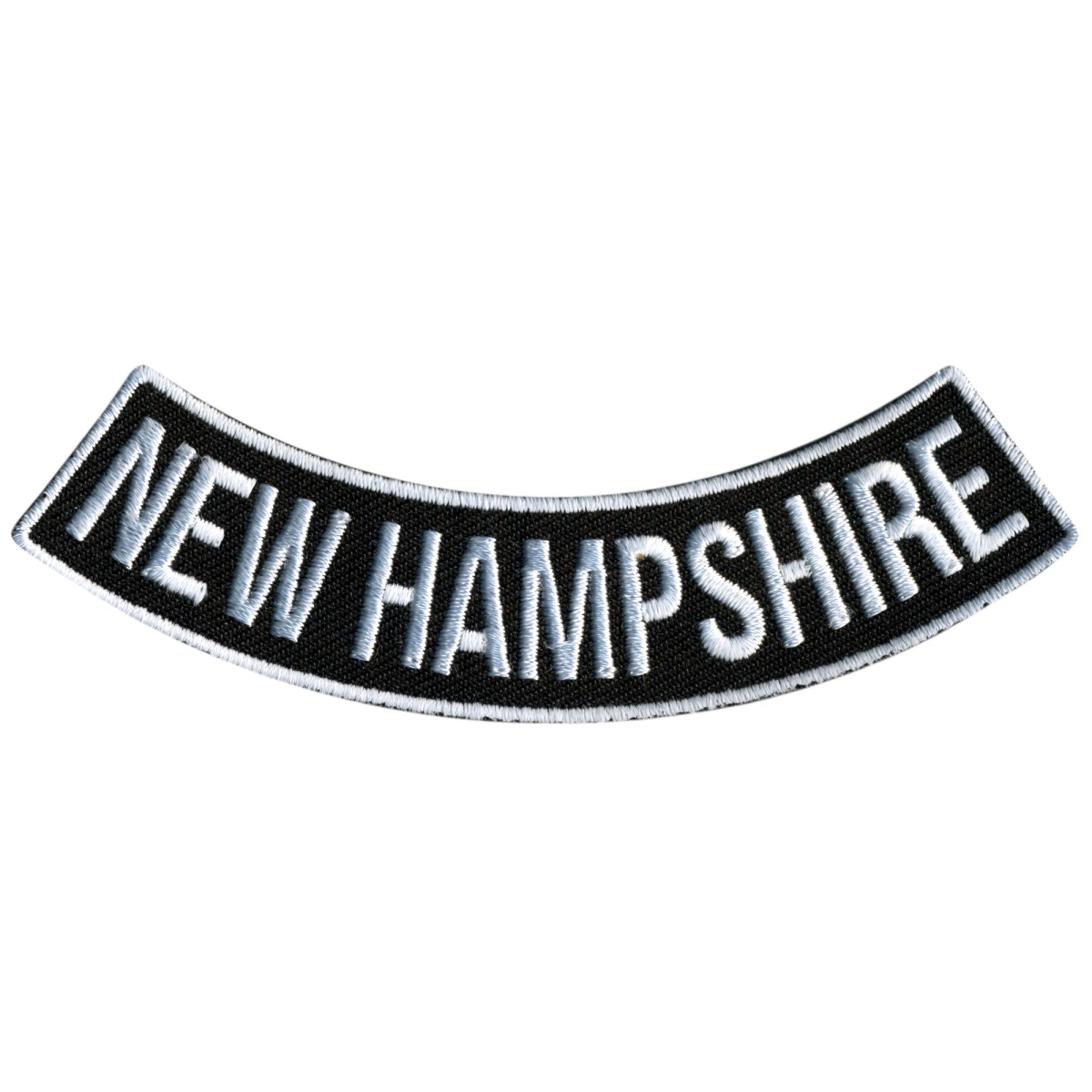 PPM5058 4 x 1 in.   Hampshire Bottom Rocker Patch - Black & White