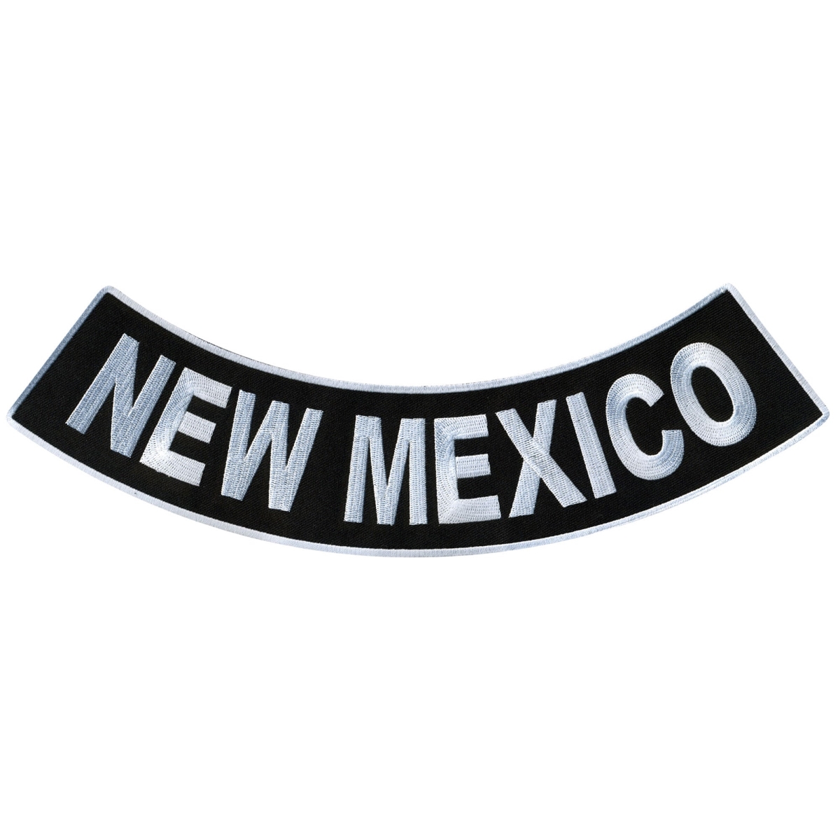 PPM5061 12 x 3 in.   Mexico Bottom Rocker Patch - Black & White