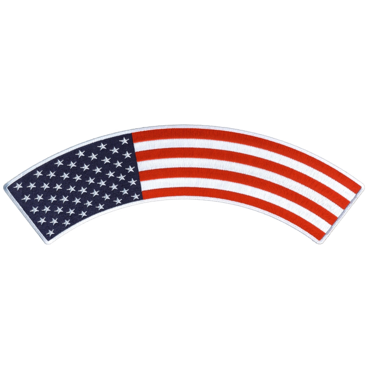 PPM4159 12 x 3 in. American Flag Top Rocker Patch - Multi Color