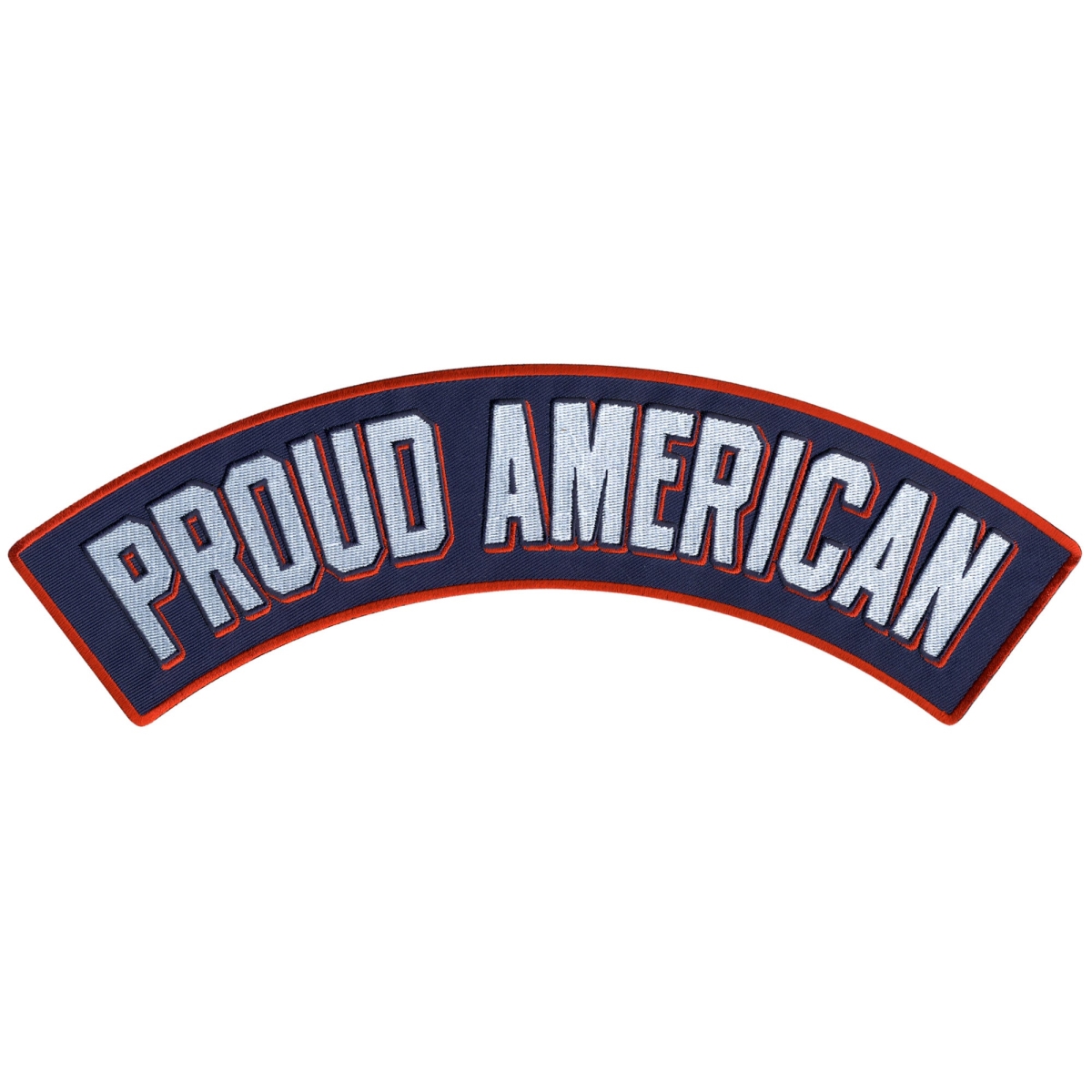 PPM4179 12 x 3 in. Proud American Top Rocker Patch - Multi Color