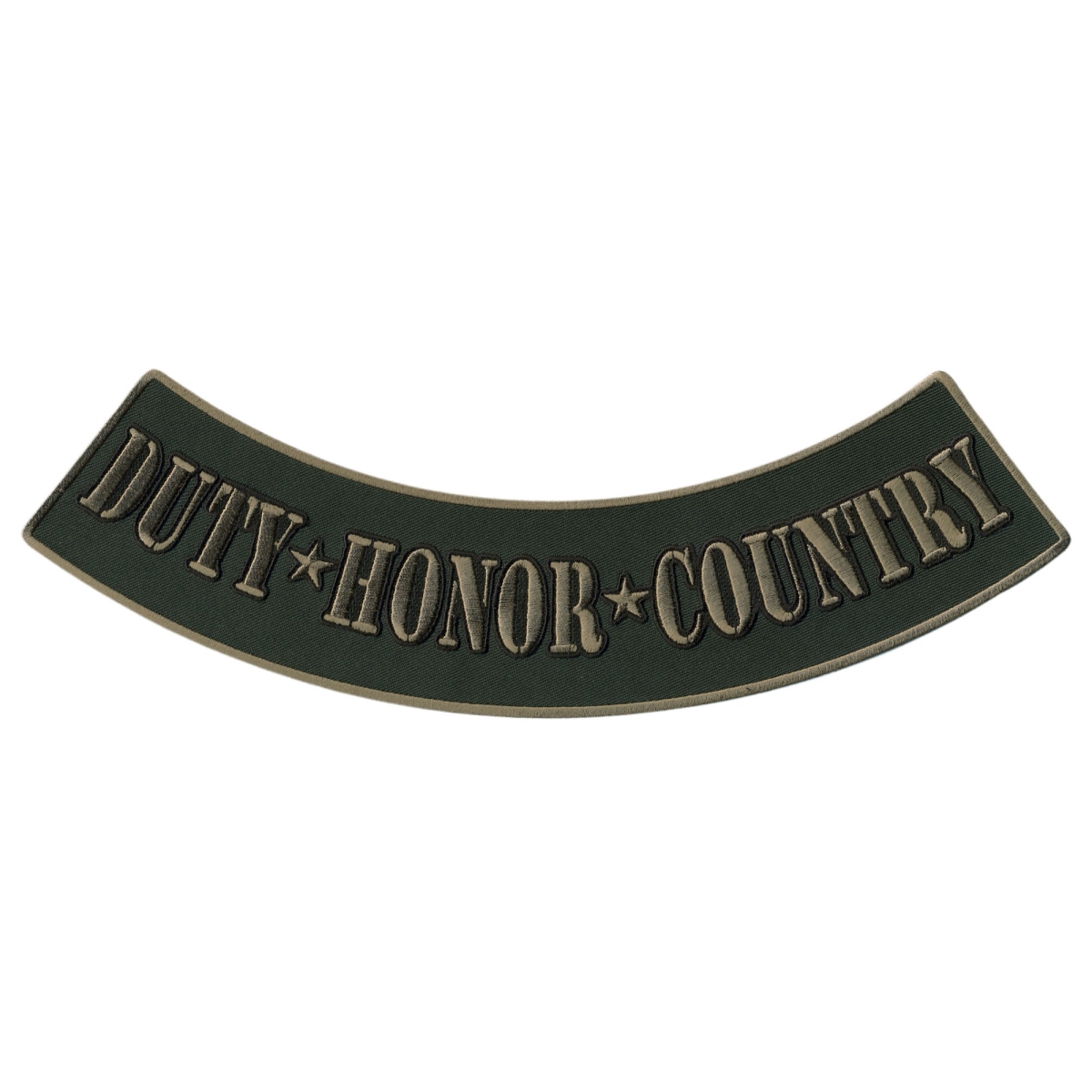 PPM5129 12 x 3 in. Duty Honor Country Bottom Rocker Patch - Multi Color