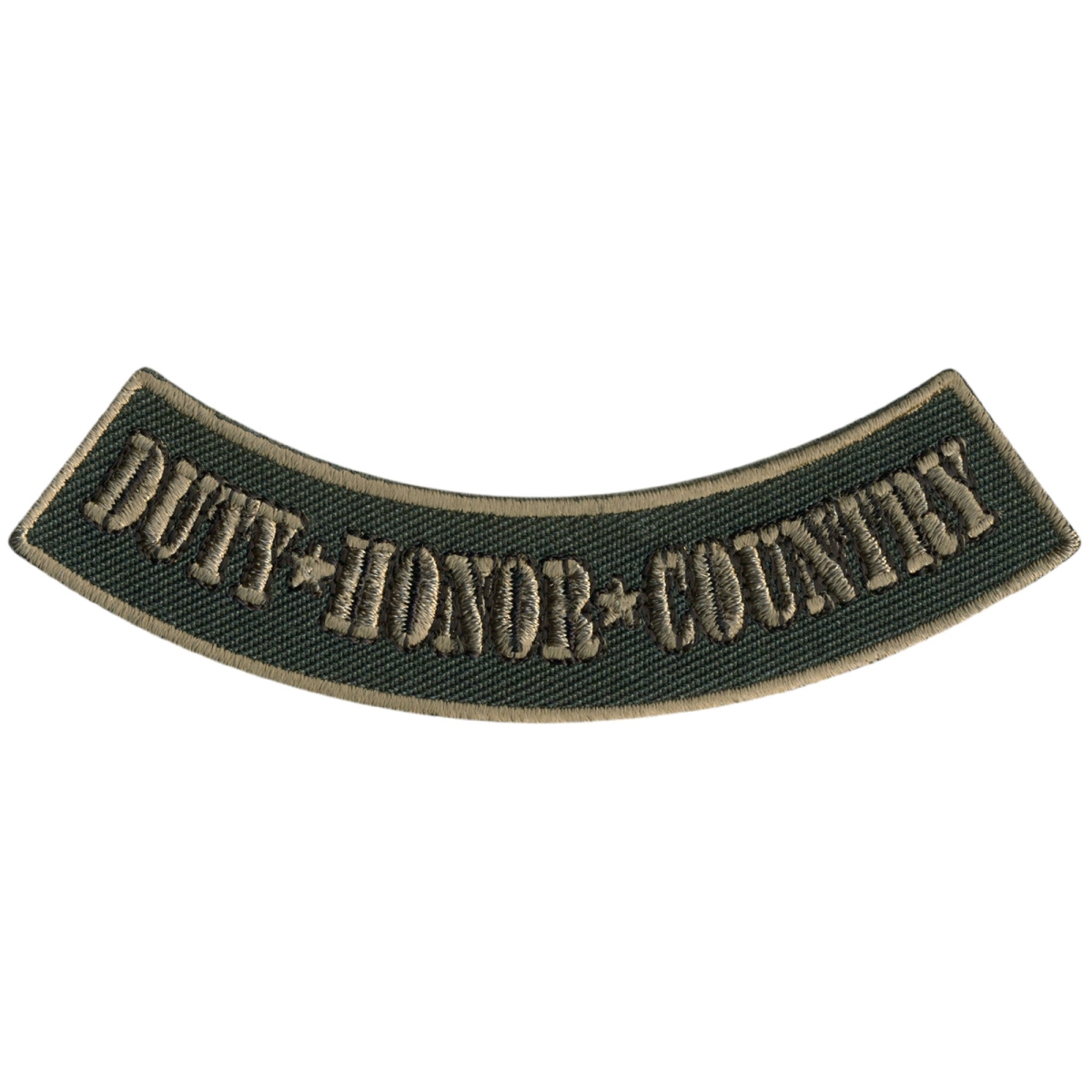 PPM5130 4 x 1 in. Duty Honor Country Bottom Rocker Patch - Multi Color