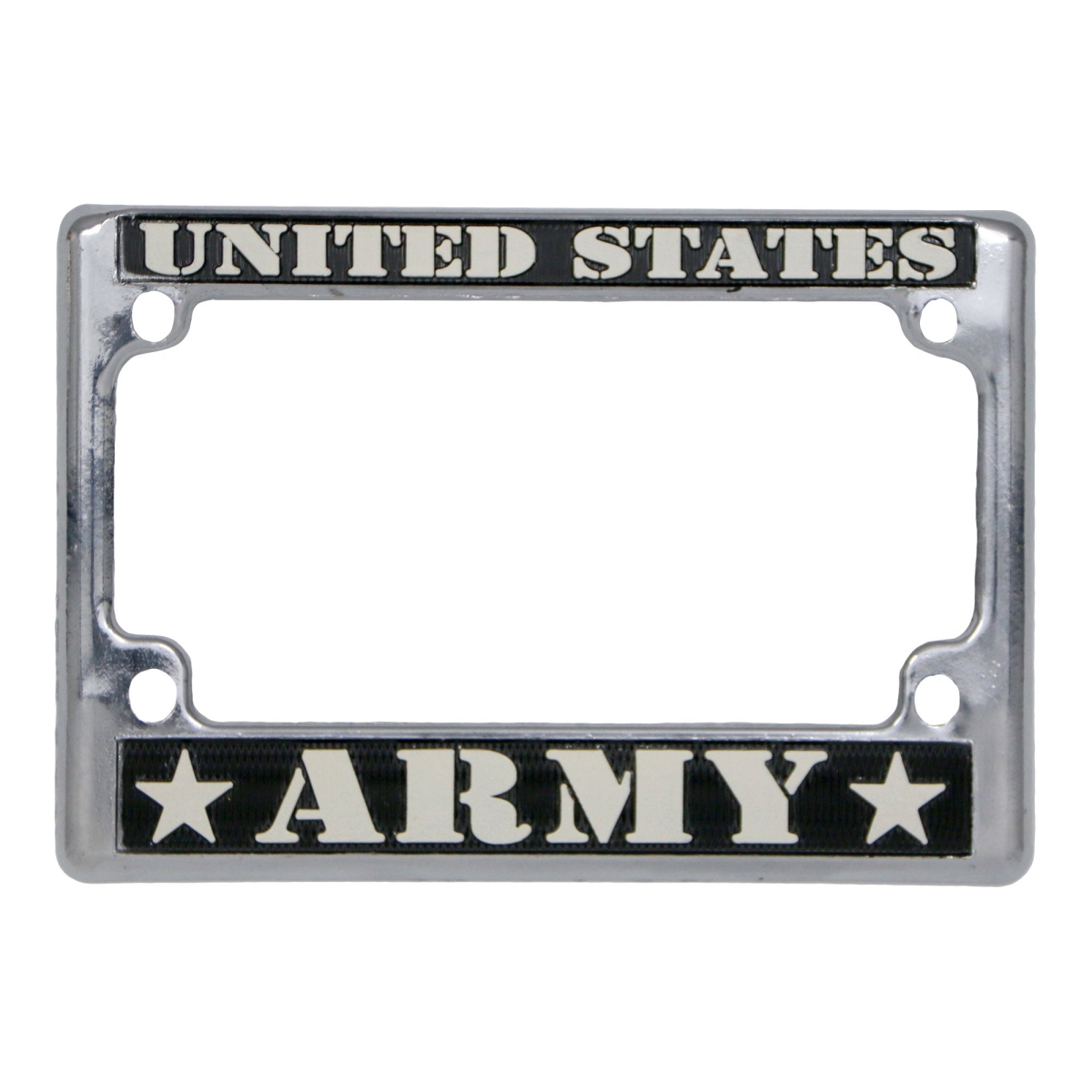 MPA1701 7.25 x 5 in. United States Army License Plate Frame - Chrome