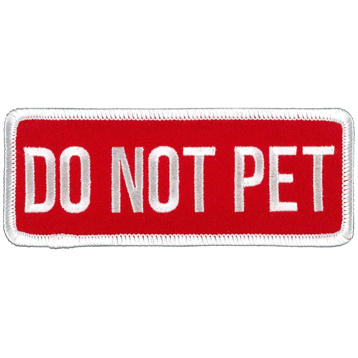 PPW1012 4 x 2 in. Do Not Pet Patch - Multi Color