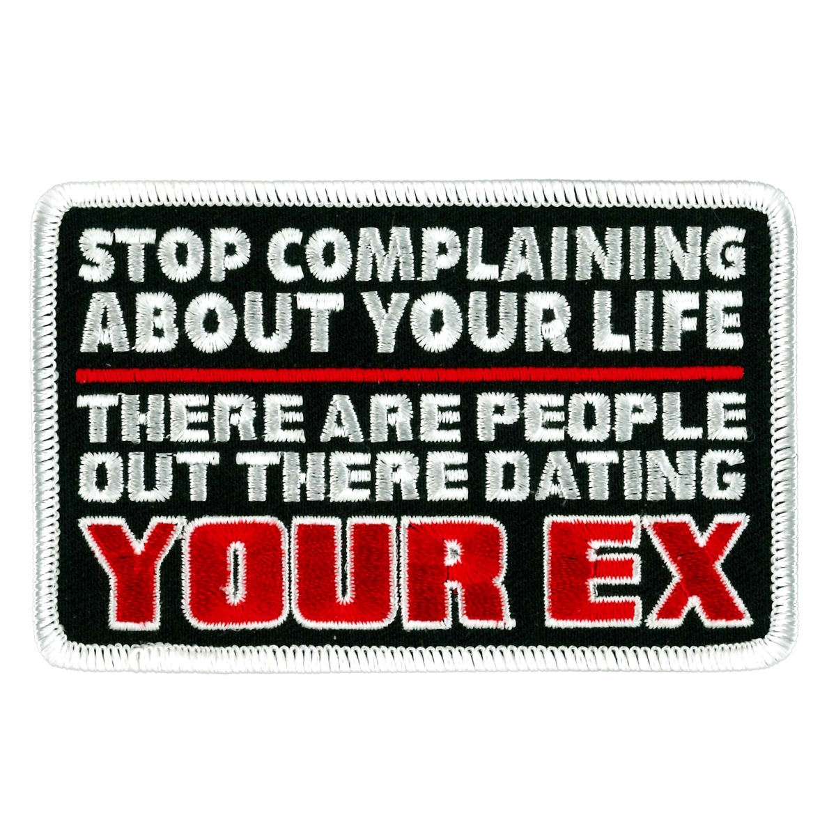 PPW1040 4 x 3 in. Dating Your EX Patch - Multi Color