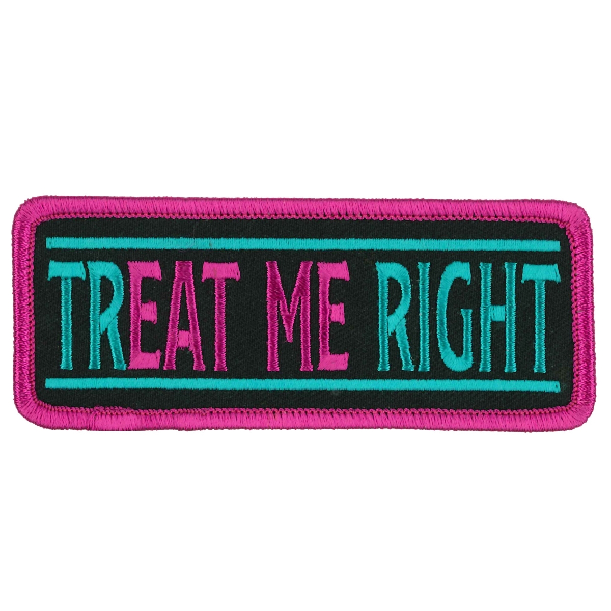 PPW1078 4 x 2 in. Treat Me Right Patch - Multi Color