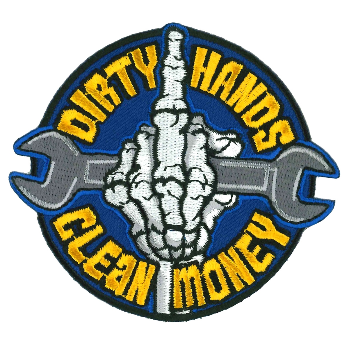 PPW1042 4 x 3 in. Dirty Hands Clean Money Patch - Multi Color