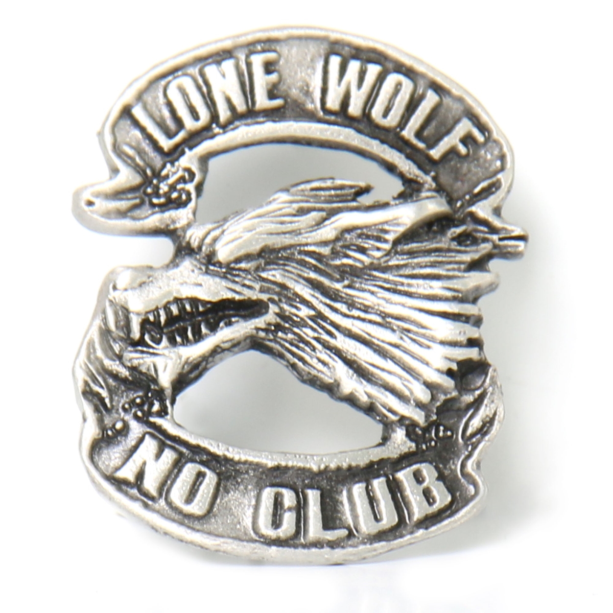 pna1048 Lone Wolf Pin - Pewter