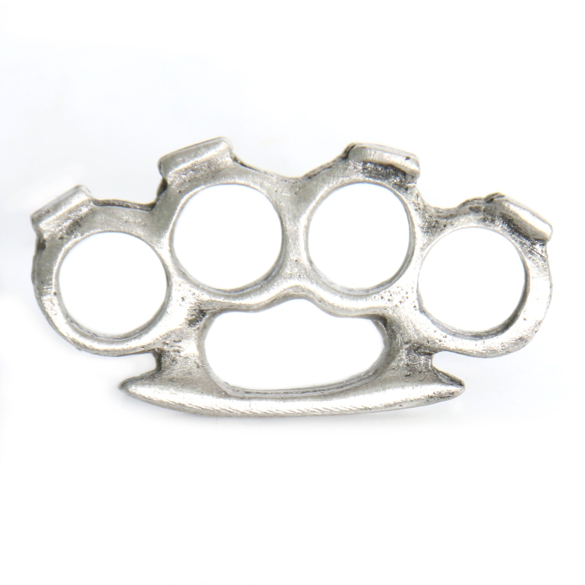 pna1085 Brass Knuckles Pin - Pewter