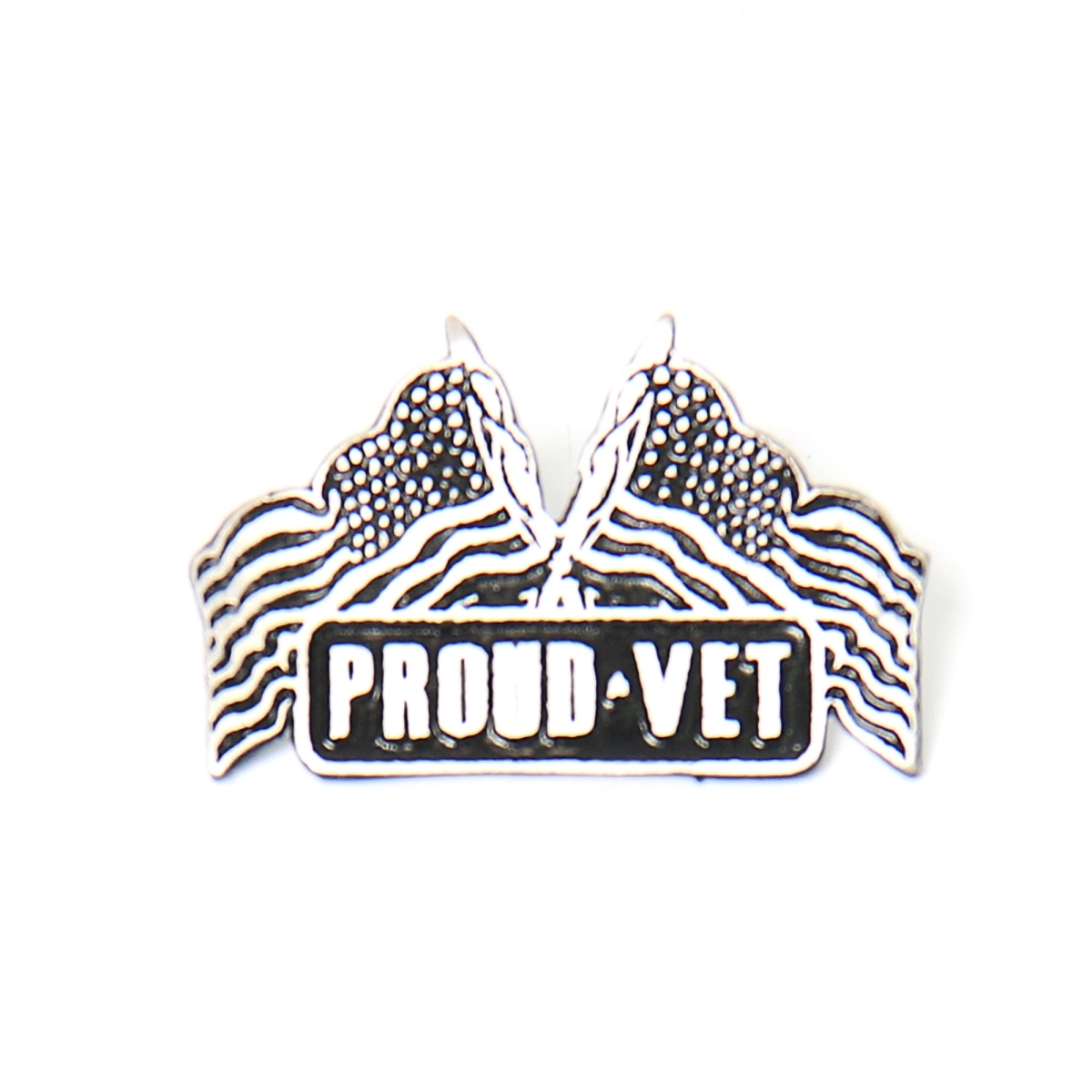 pna1198 Proud Vet Pin - Pewter